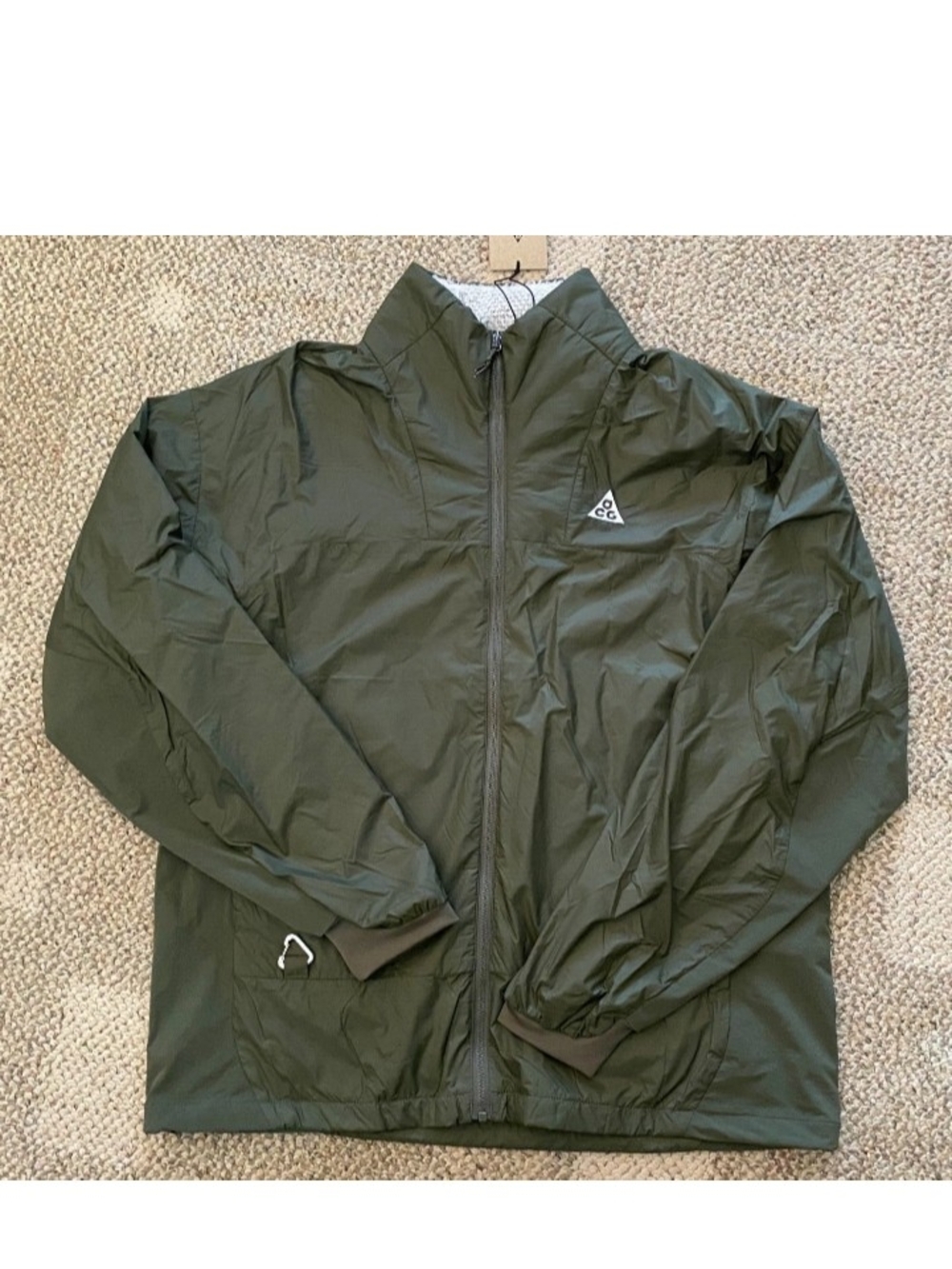 Men's Nike ACG Olive Green Lightweight Windbreaker Jacket
